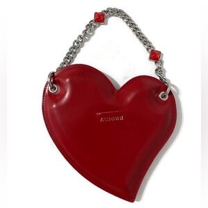 A’Cloud Heart shell heart wristlet/crossbody/bagcharm